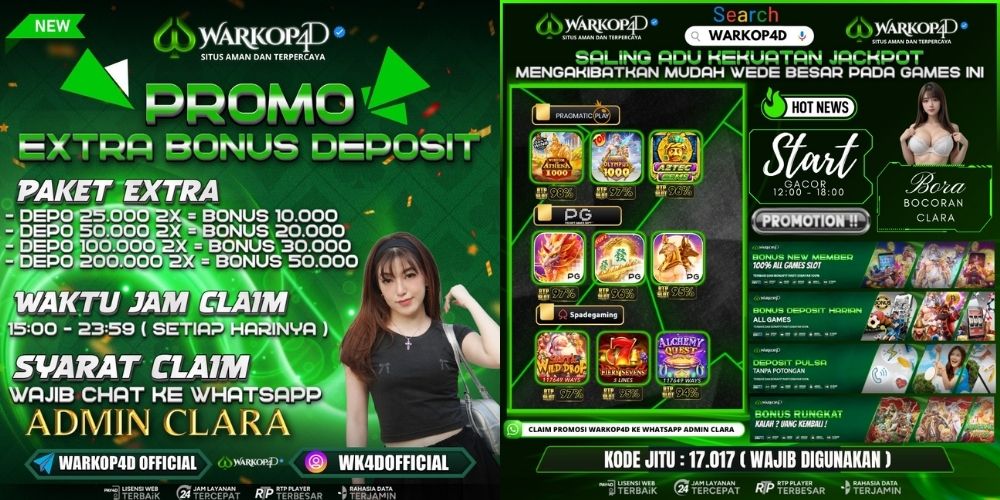 PROMO EXTRA BONUS & INFO BOCORAN TERUPDATE WARKOP4D